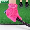 1Pair Women Winter Golf Gloves Anti-slip Artificial Rabbit Fur Warmth Fit For Left and Right Hand 201021220v