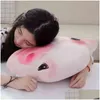 50cm70cm Kreatives Piggy-Plüschkissen Weiches Cartoon-Tier-Doppeldruck-Schwein gefülltes Pop-Sofa-Stuhl-Kind-Freund-Geschenke J220729 Drop Del Dhz9H