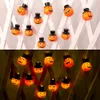 Inne imprezy imprezowe dostarcza 10led lampki do sznurka dyni Portable Lighting Strings Night Light Halloween Atmosphere Lampy Lampion Dekoracja 230901