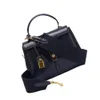 Modny nowy styl 16 torba Mała oryginalna torebka mosiężna klapka zamka zdejmowana pasek na ramię w torbie na ramię Messenger Bag CE186263409903