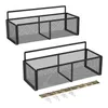 2-pack douchewagen mand plankorganizer wandmontage roestvrij met 4 lijmen zonder boren 220329267u