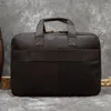 Портфели Кожаный дорожный портфель Мужская деловая сумка для 17-дюймового ноутбука Компьютерная поездка на колесах