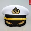 Berets US Navy Caps U S Army Military Yacht Captain Hat Sailor Officer Visor Ship Cap Boat Hats For Adult Kid Men Women268j