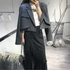 Womens Suits Blazers Blazer Women Spring Office Ladies Allmatch Leisure Trendy Single Breasted Pockets Ulzzang Elegant Vintage Outwear Clothing 230904