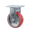 Båge järnkärna polyuretan universal caster riktningshjul anti lindande hjul slitsträckt hjul