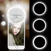 Selfie Lights USB Charge LED SELFIE RING LIND LENS LED SELFIE LAMP PORTIBLE PORTION MOLUTION RING CLIP CLIP