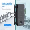 Serrature per porte Bluetooth Tuya APP Controllo Smart Glass Blocco biometrico delle impronte digitali Password Tastiera 13,56 Mhz RFID elettronico HKD230904