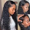 Perucas de renda 4x4 13x4 Transparente HD Lace Frontal Encerramento Onda de Água Kinky Curly Fechamento de Renda Apenas 100% Remy Cabelo Humano pré-arrancado 230901