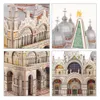 3D Puzzles CubicFun Italy 3D Puzzles Models Architecture Kits for Adults and Kids National Geographic Booklet for Venice St.Mark's Square 230904