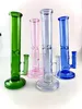 smoking glass pipes Chinese colored 11 inches 14mm bong recycler hookah