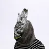 Party masker vuxna roliga donnie darko frank the bunny kanin mask latex halloween overhead päls kostym djur cosplay klänning rekvisita 230901