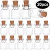 Storage Bottles 50/20/10pcs Mini Glass With Cork Stopper DIY Empty Message Wishing Bottle Drifting Pendant Party Gift Wholesale