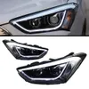 LED-Scheinwerfer für Hyundai Santafe ix45 2013–20, 15 LED-dynamische Blinker, Lauflichter, Frontscheinwerfer