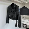 Bal letter mian womens Biker Leather Jackets Coats Cowhide Slim Fit Short Motorcycle Coats Femal Tops