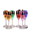 Weingläser, LED-Leucht-Champagnerbecher, automatisch blinkender Acrylkelch, leuchtender Wein, Bier, Whiskey, Trinkbecher für Party, Küche, Weihnachtsdekoration, Q554