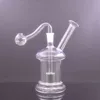 Kreative Mini-Pilz-Wasserpfeife im Großhandel, dick, berauschend, bunt, Wasser-Dab-Rig-Bong-Pfeife mit 10 mm männlicher Glas-Ölbrennerschale zum Rauchen