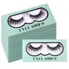 Handgjorda återanvändbara krullade falska ögonfransar Messy Crisscross Natural Tjock 3D False Lashes Wispy Soft Beauty Supply Full Strip Lash Extensions