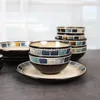 Zestawy naczyń stołowych ceramiczna miska ryżowa domowa pojedyncza duża zupa instant instant Noodle Talerz naczynia nordyckie naczynie stołowe 230901