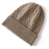 ビーニー/スカルキャップ100％純粋なカシミア女性冬の帽子温かいウールソフトビーニーボンネット