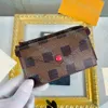 Top Quality Designer Men women Fashion Mini Zippy Wallet leisure Upscale Keychains cards holder dermis Charm Key Pouch Letter printing chain Coin Purse Bags With box