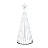 Juldekorationer LED Christmas Tree Lights How String Cone Waterfall Star Lights Outdoor Multicolor Lights How för Wedding Party Decoration EU Plug 230904