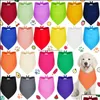 Andere hondenbenodigdheden Andere hondenbenodigdheden Effen bandana's Puppybandana Diy Warmteoverdracht Huisdier Wasbaar Blanco voor kleine Gelatocakeshop Dhikd Dh0Is