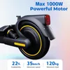 EU Stock Original Ninebot par Segway Max G2 Smart Electric Scooter 35 km / h Speed 70Km Range Mise à jour du moteur Max Power 1000W puissant kickscoller avec application inclusive de TVA