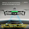 LS-S5S borstelloze opvouwbare drone met dubbele camera HD FPV, obstakelvermijding, optische stroompositionering, 90° verstelbare lens, 360° flip, inclusief draagtas