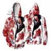 Męskie bluzy newfashion Halloween Horror Terror Film Michael Myers Jason Cosplay 3dprint Pullover HARAJUKU Casual Jacket Hoaties 3 LST230902