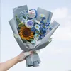 Dekorative Blumen häkeln Brautstrauß schönes Hochzeitsgeschenk für Braut Brautjungfer stricken Kunst Home Decor handgefertigt