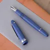 Fountain Pens Majohn P136 Harts Kolv Fountain Pen EF/F/M/Flat Nib Sky Blue Writing Pen 20 Ink Windows for Business Office School HKD230904