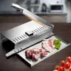 Fruit Vegetable Tools Food Cutter Slicing Machine Stainless Steel Beef Bacon Fish Household Cutting Adjustable Slice Thickness Kitchen Tool 230901