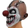 Máscaras de festa Halloween assustador máscara realista aparência emulsão palhaço oneeyed joker facepiece cosplay assassino headgear traje adereços 230901