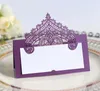 Other Event Party Supplies 2550100pcs s Table Card 3D Lace Laser Hollowed Out Handwritten card Wedding Anniversary Commemorative Decoration 230901