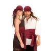 Bérets Pirate chapeau ceinture ensemble Vintage Renaissance unisexe Cosplay accessoires pour Performance Halloween Costume