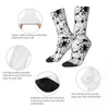 Men's Socks Splattered Black Ink Pattern Male Mens Women Winter Stockings Printed