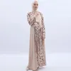 Roupas étnicas Muçulmanas Abayas para Mulheres Acetato Plus Size Islâmico Dubai Turquia Robe Hijab Vestido Ramadan Vestidos Islam Musulman Marocain