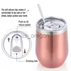 Thermosflessen 12 oz RVS Bier Thermos Mok Wijn Tumbler Met Deksel Reiskantoor Dubbelwandige Vacuüm Geïsoleerde Beker Voor Koffie Thee Drinken x0904