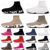 Mode Casual Chaussures Vitesse 1.0 Chaussettes Designer Plate-forme Hommes Hommes Femme Brillant Tricot 1.0 Entraîneur Runner Sneaker Chaussette Chaussure Maître En Relief Chaussures De Marche Grande Taille 36-45