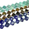 Losse Edelstenen 16mm Natuurlijke Amazoniet Lapis Lazuli Tige Eye Steen Kralen 15 ''Klavertje Vier DIY Voor Sieraden maken Ketting