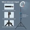 Selfie Lights 10inch Selfie Ring Light med valfri stativpografi Fill Light LED -ringlamp Ringlight för videoinspelning Live Broadcast 230904