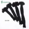 Bulks Human Hair Bulks Dreadlock Extensions Human Hair For Men/Women virkade flätor 100% Mänskligt hår Handgjorda LOC -förlängning 0,6 cm Dreadl