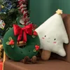 Natal boneco de neve brinquedo de pelúcia casa na árvore de natal grinalda velho travesseiro bonito alce boneca adorno presente decorar