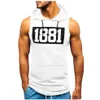 Canotte da uomo Palestre di marca Abbigliamento Uomo Bodybuilding Canotta in cotone senza maniche Felpa Fitness Allenamento Abbigliamento sportivo268d