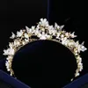 Ślub ślubny tiara rhinestone nagłówki kryształowe pałąki ślubne akcesoria do włosów