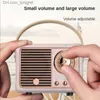 Portabla högtalare 2023 Retro Bluetooth -högtalare U DISK TF Card Hifi Stereo Creative Gift Portable Mini Sound Box USB Mini Outdoor Music Player Q230904