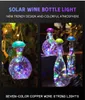 Other Event Party Supplies 6 pcs Solar Wine Bottle Cork Lights Colorful LED Copper Wire String Light Home Garden Wedding Outdoor Decor 230901