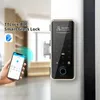 Door Locks TTLOCK Smart Lock for Glass Door Bluetooth App Fingerprint Password Card Code Electronic Door Lock with Doorbell Sliding Door HKD230903