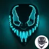 Party Maskers Draadloos LED Masker Gloeiend Horrible Grappig Volgelaatsmasker Cosplay Halloween Festival Decoratie 230901