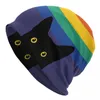 Bérets Trans Pride Flag Drip Drip Skullies Bons de bonnet Unisexe Hiver CHAUT CHAUD COOL ADULLAGE TRANSPENDRE LGBT Bonnet Chapeaux de ski Extérieur CAP